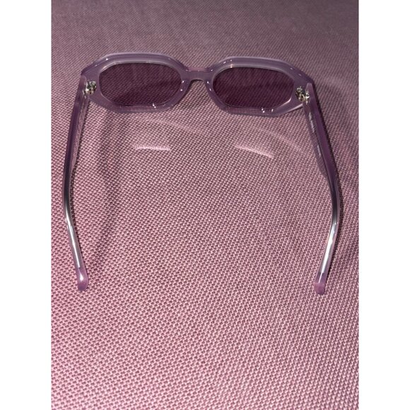 THE ATTICO X Linda Farrow Irene Sunglasses in Pink Silver With Case Womens - Picture 8 of 15